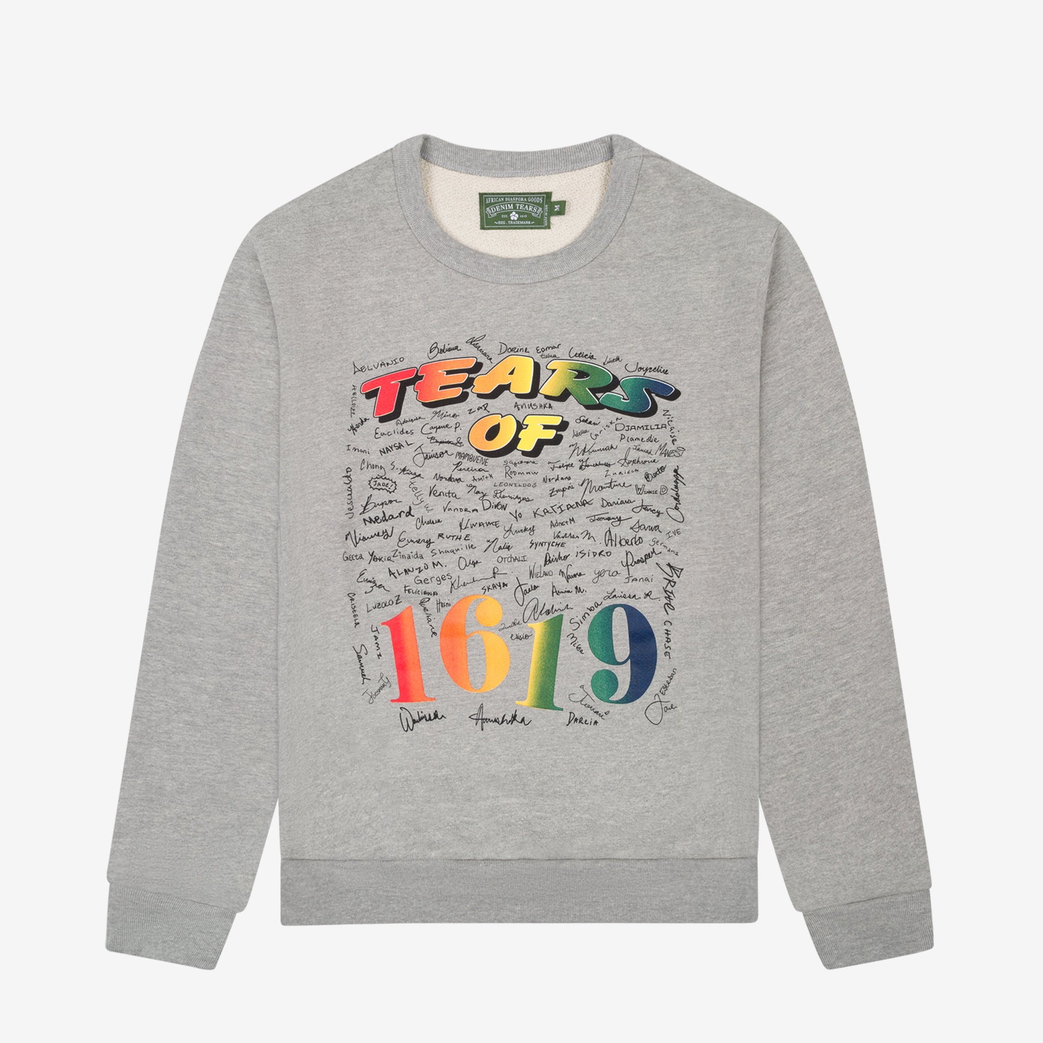 Denim Tears - Men's Tears Of 1619 Crewneck - (Grey)